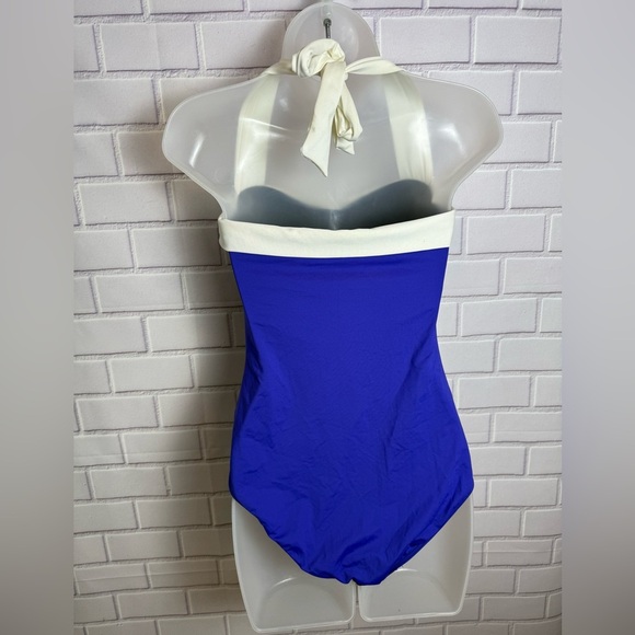 Lauren Ralph Lauren One-Piece Swimsuit Blue & White
Size 10 Tummy Control - Picture 5 of 10